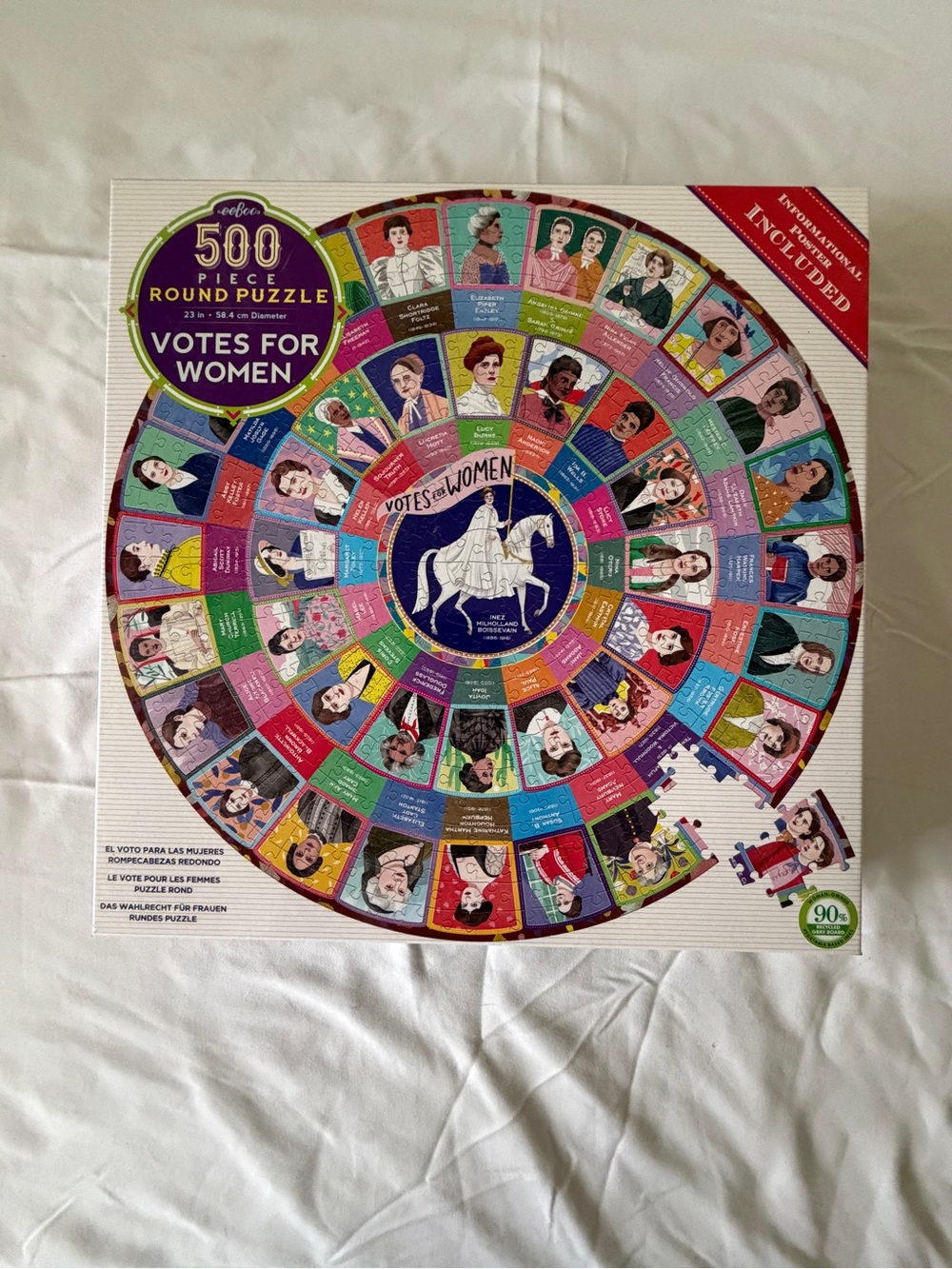 Votes for Women 500-Piece Round Puzzle - Complete